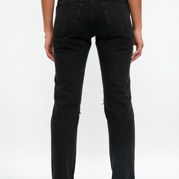 SLVRLAKE Virginia Slim Destructed Jean in Shadow Ridge Size 30 - Picture 6 of 6